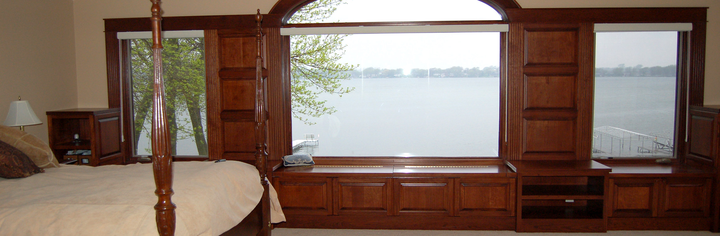 Custom stained and installed solid hardwood flooring